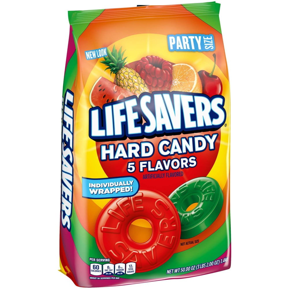Life Savers Five Flavor Party Size Hard Candy - 50oz (Pack of 6)