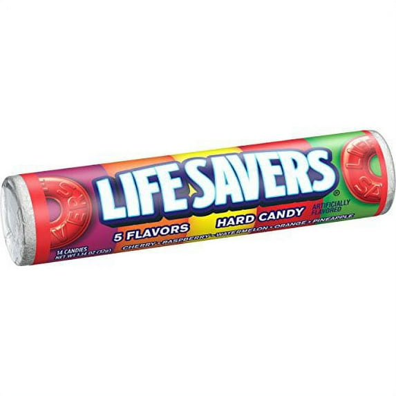 Life Savers 5 Flavors Hard Candy Rolls, 1.14 Ounce (Pack Of 20)