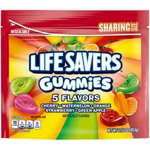 Life Savers GUMMIES 5 Flavors Gummy Candy, Sharing Size - 14.5 Oz Resealable Bag