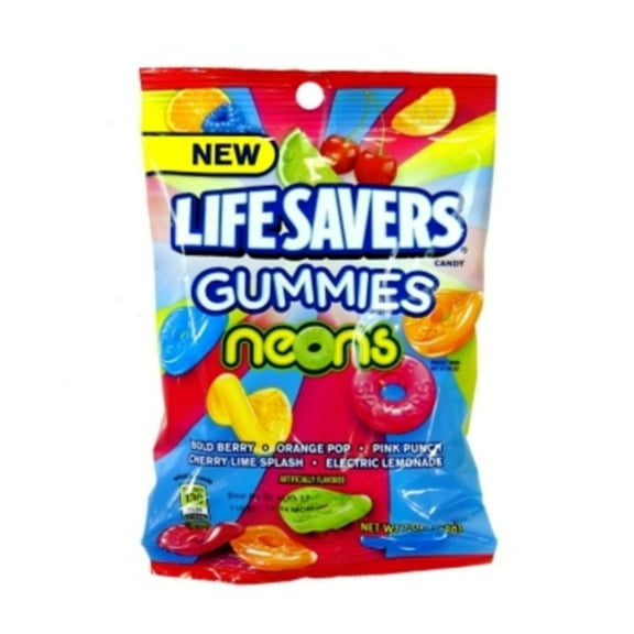 Life Savers Gummies Neons, 384810, 7 oz Pack, 12/Case (21388973).