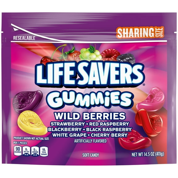 Life Savers Gummies Wild Berries Candy - Sharing Size - 14.5 oz Packaging May Vary (Pack of 2)