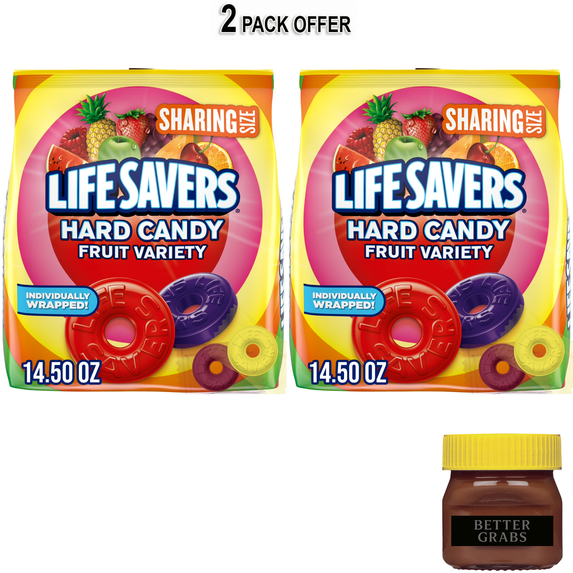 Life Savers Hard Candy Fruit Variety Candy, Sharing Size, 14.5 oz, 108 Ct