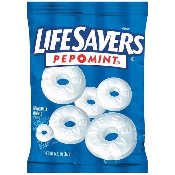 Life Savers Mints Pep O Mint 6.25 oz (Pack of 8)