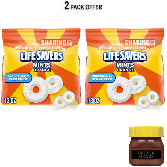Life Savers Orange Breath Mint Hard Candy, Sharing Size - 13 oz