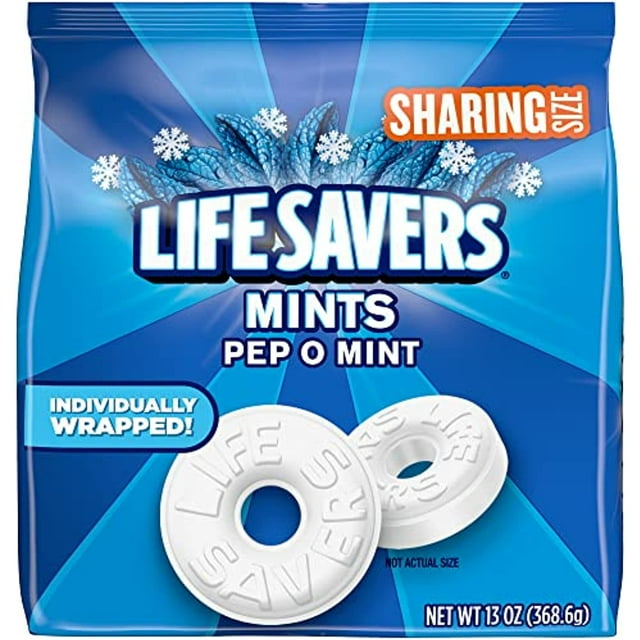 Life Savers PepOMint Breath Mints Hard Candy, Sharing Size, 13 Oz Bag