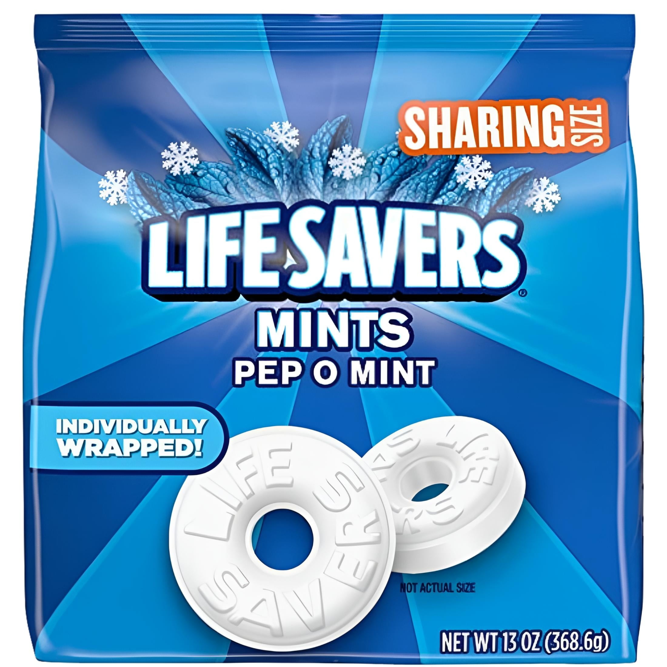 Life Savers Pep-O-Mint Breath Mints Hard Candy, Sharing Size, 13 Oz Bag