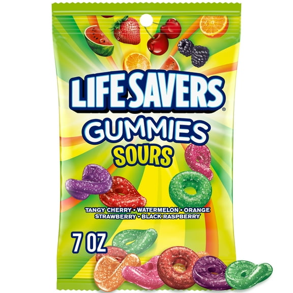 Life Savers Sour Gummy Candy - 7 oz Bag