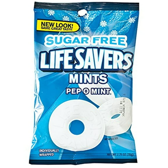 Life Savers Sugar Free Pep O Mint Mints 2.75 Oz