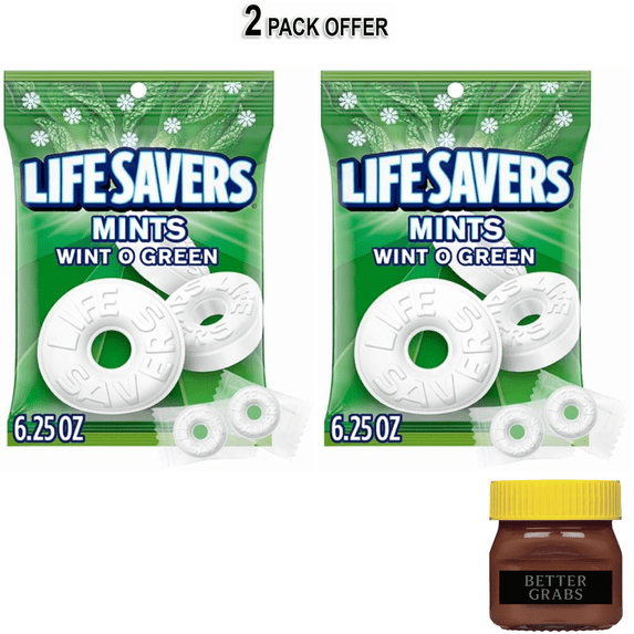 Life Savers Wint-O-Green Breath Mints Hard Candy - 6.25 oz