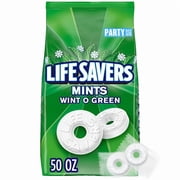 Life Savers Wint-O-Green Breath Mints Hard Candy, Party Size - 50 oz