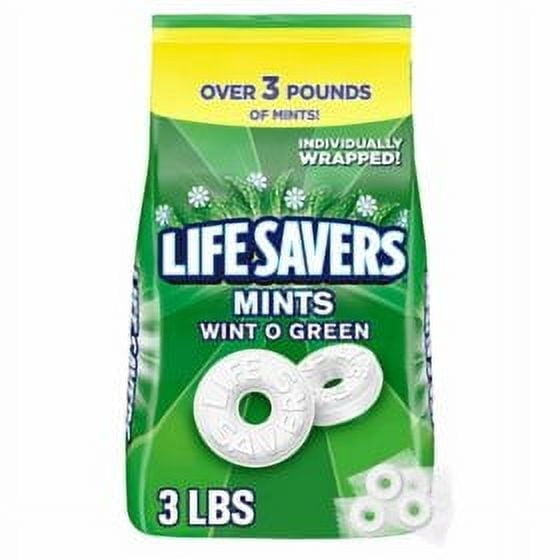 Life Savers Wint-O-Green Mints Hard Candy, 53.95 oz.Pack of 2