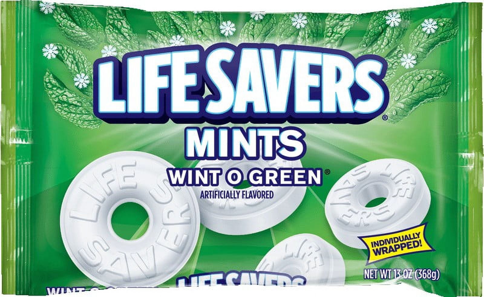 Life Savers Wint O Green Mints Hard Candy Bag, 13 ounce