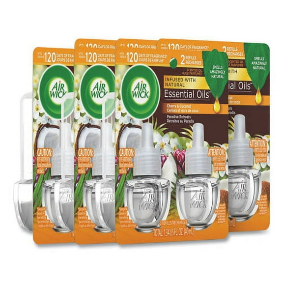 Life Scents Scented Oil Refills, Paradise Retreat, 0.67 Oz, 2/pack | Bundle of 5 Packs