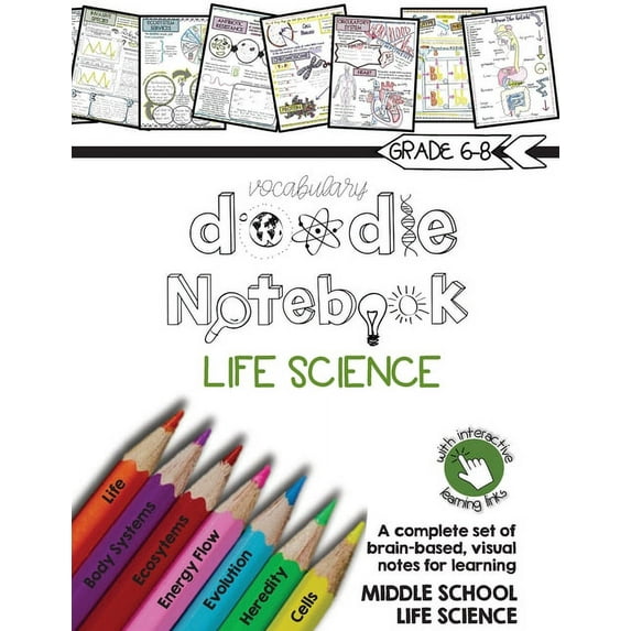 Life Science Doodle Notebook, (Paperback)