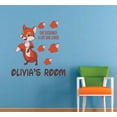 thumbnail image 1 of Life She Loved Fox Animal Quote Cartoon Customized Wall Decal - Custom Vinyl Wall Art - Personalized Name - Baby Girls Boys Kid Bedroom Wall Decal Room Decor Wall Stickers Decoration Size (40x40 inch), 1 of 2