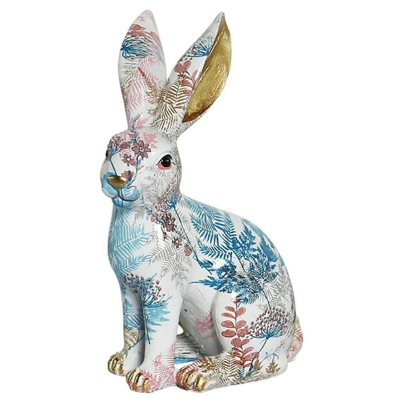Life Size Animal Statues Home Decor Rabbit Figurine Modern Style Decorative Ornaments For Living Room, Bedroom, Office Desktop, Cabinets Sitting