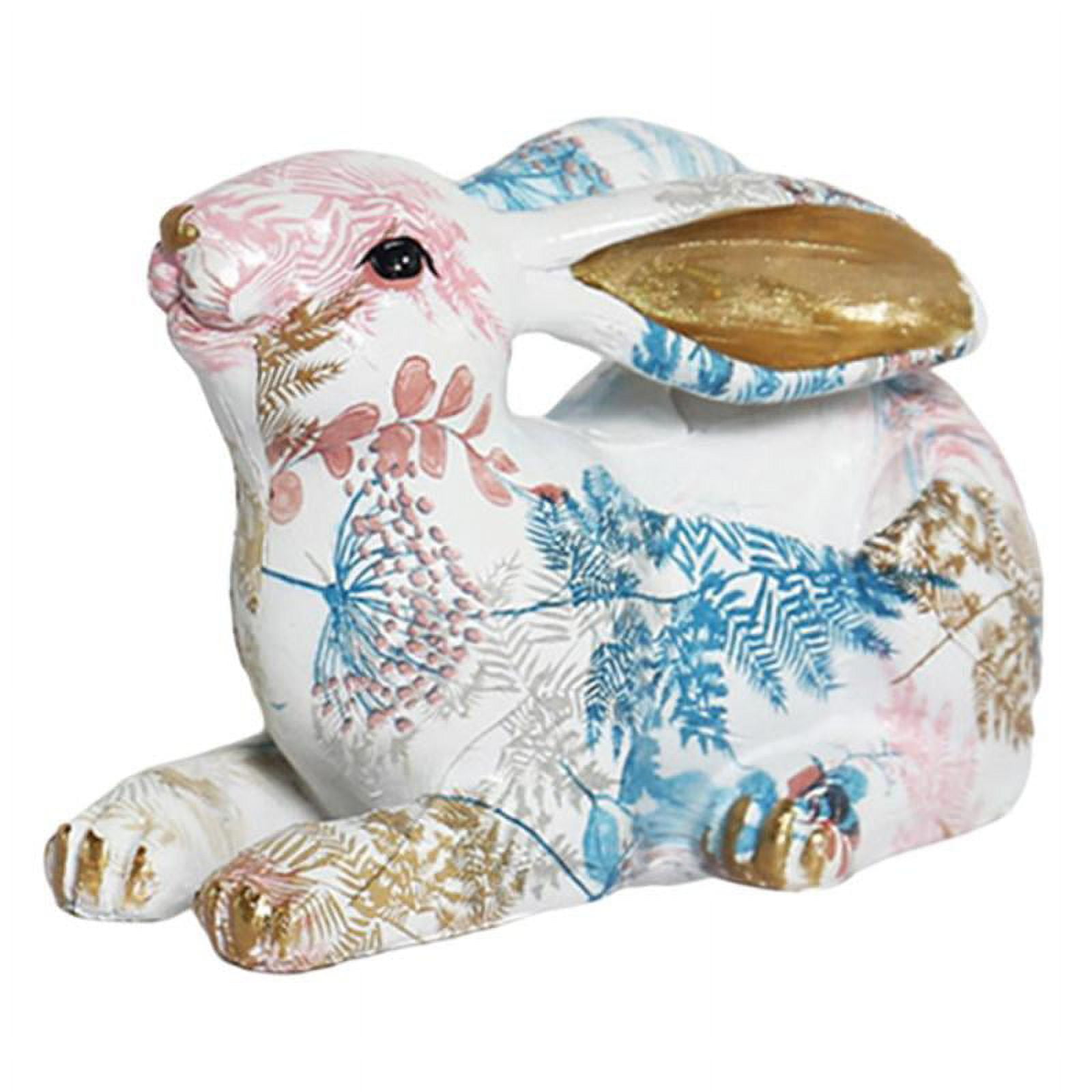 Life Size Animal Statues Home Decor Rabbit Figurine Modern Style