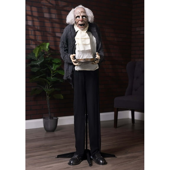 Life Size Animated Old Man Greeter Decoration