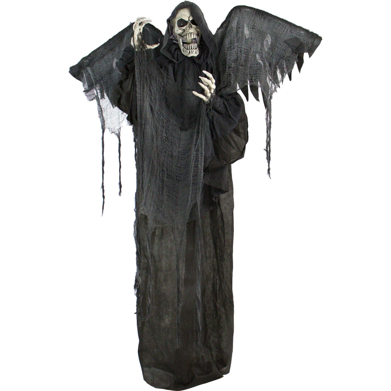 Life-Size Animatronic Skeleton Reaper with Wings with Lights