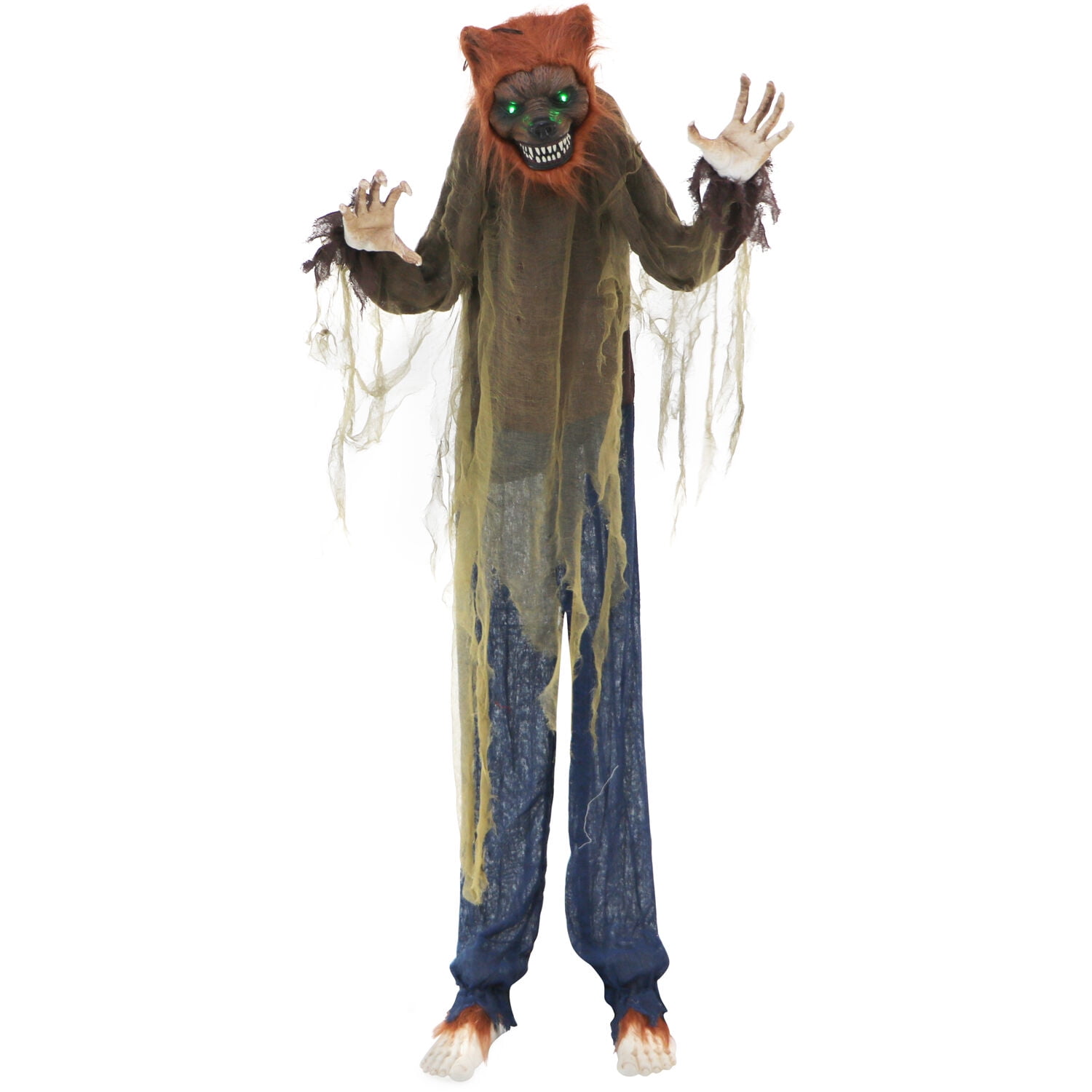 LifeSize Animatronic Werewolf with Lights and Sound, Indoor/Covered