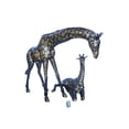 thumbnail image 1 of Nifao Life Size Bronze Giraffes Statues, One Laying, One Standing – Garden Outdoor Decor Sculpture, 77"L x 21"W x 58"H, 1 of 12