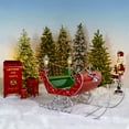thumbnail image 1 of Life-Size Christmas Outdoor Victorian Santa Sleigh, Commercial Christmas Decoration, 1 of 8
