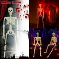 thumbnail image 1 of Halloween Skeleton Lighting Kit with Giant Poseable LED Skeleton, Life-Size Outdoor Decor for Spooky Halloween Displays, Yard and Party Decoration, 1 of 5