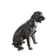 Life Size Sitting Rottweiler Handcrafted Aluminum Dog Statue 30"x14"x30"H