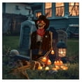 Life Size Skeleton Poseable with Lights, Full Size Western Skeleton