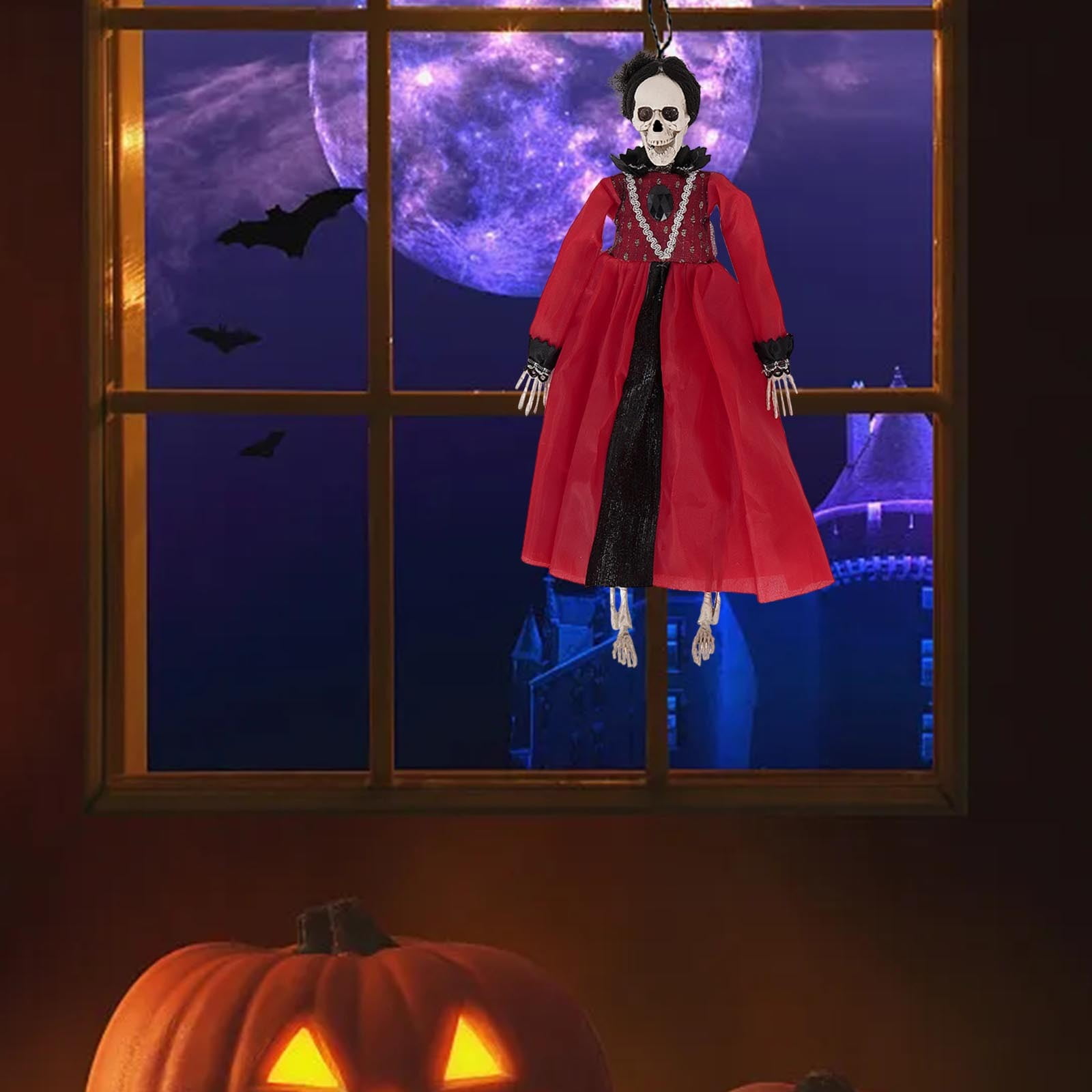 Life Size Skeletons Halloween Outdoor Decorations Realistic Full Body