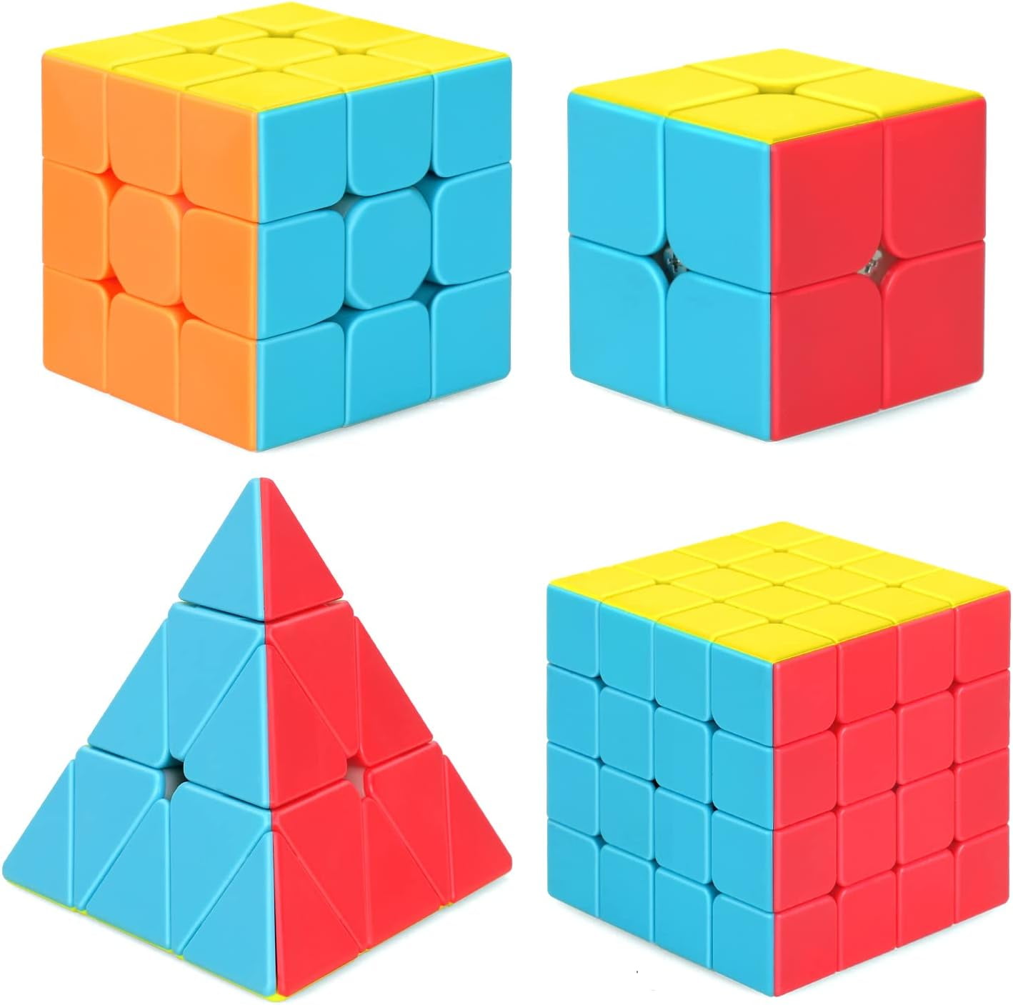 Life Speed Cube Set 5 Pack Magic Cube, Includes Speed Cubes 3x3, 2x2 S ...