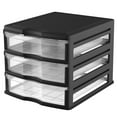 thumbnail image 1 of Life Story 3 Drawer Stackable Shelf Organizer Plastic Storage Drawers, 1 of 5