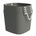 thumbnail image 1 of Life Story 42 Qt Flexi Tub, Versatile Storage Tote Home Organizer w/ Handles, Gray, 4 Pack, 1 of 4