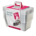 thumbnail image 1 of Life Story 5.7L Shoe and Closet Storage Box Stacking Containers, (10 Pack), 1 of 7