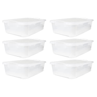 Advantus Rolling Storage Box, Letter/Legal, 15-Gallon Size, Clear ...