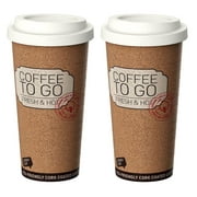 Life Story Corky Cup Reusable 16 oz Insulated Travel Mug Coffee Thermos 2 Pack