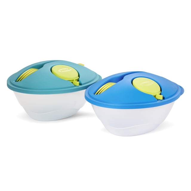 Life Story ToGo Salad Bowl Container w/ Bowl, Dressing Cup, Lid