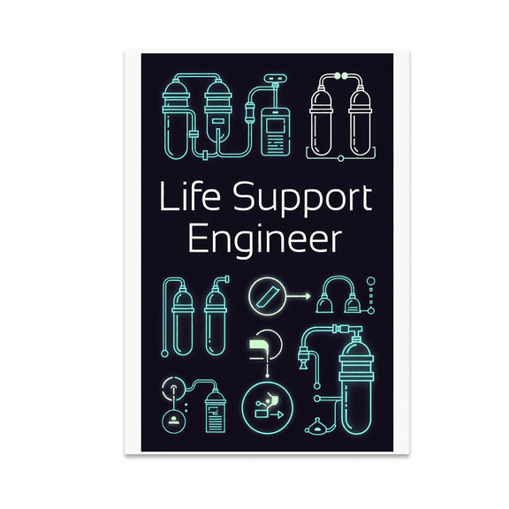 Life Support Engineer Wall Art - STEM Enthusiast - 13x19 Poster Print