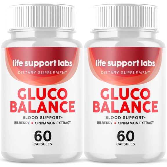 Life Support Labs Gluco Balance Support Pills Advanced Formula Vitamin Supplement 120 Capsules