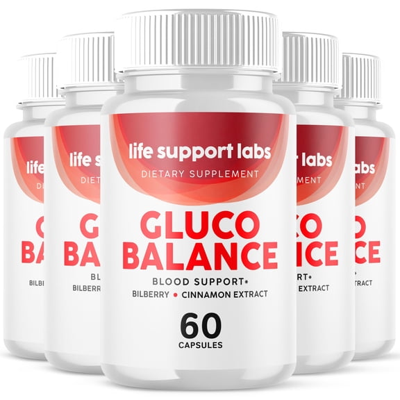 Life Support Labs Gluco Balance Support Pills Advanced Formula Vitamin Supplement 300 Capsules