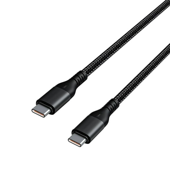 Life-Tech 60W USB-C to USB-C Nylon Braided Fast Charging/Data Cable Cord Charger (3 ft) for Motorola razr+ (2024), razr (2024), Edge 2024