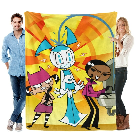 My Life as a Teenage Robot-themed Pals Plush Throw Blanket Gifts for Fans Girls Boys Women Present Suitable for a variety of settings60"X80"(150cmX200cm)
