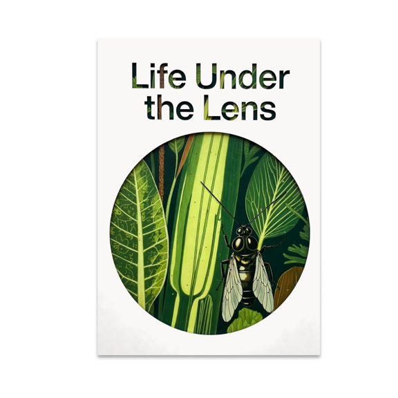 Life Under the Lens Macro Photography Wall Art - Nature Enthusiast - 13x19 Poster Print