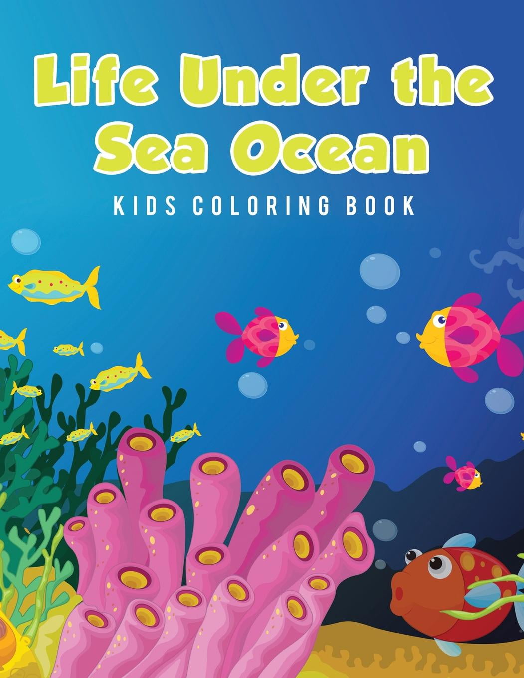 Life Under the Sea Ocean Kids Coloring Book - Paperback - Walmart.com