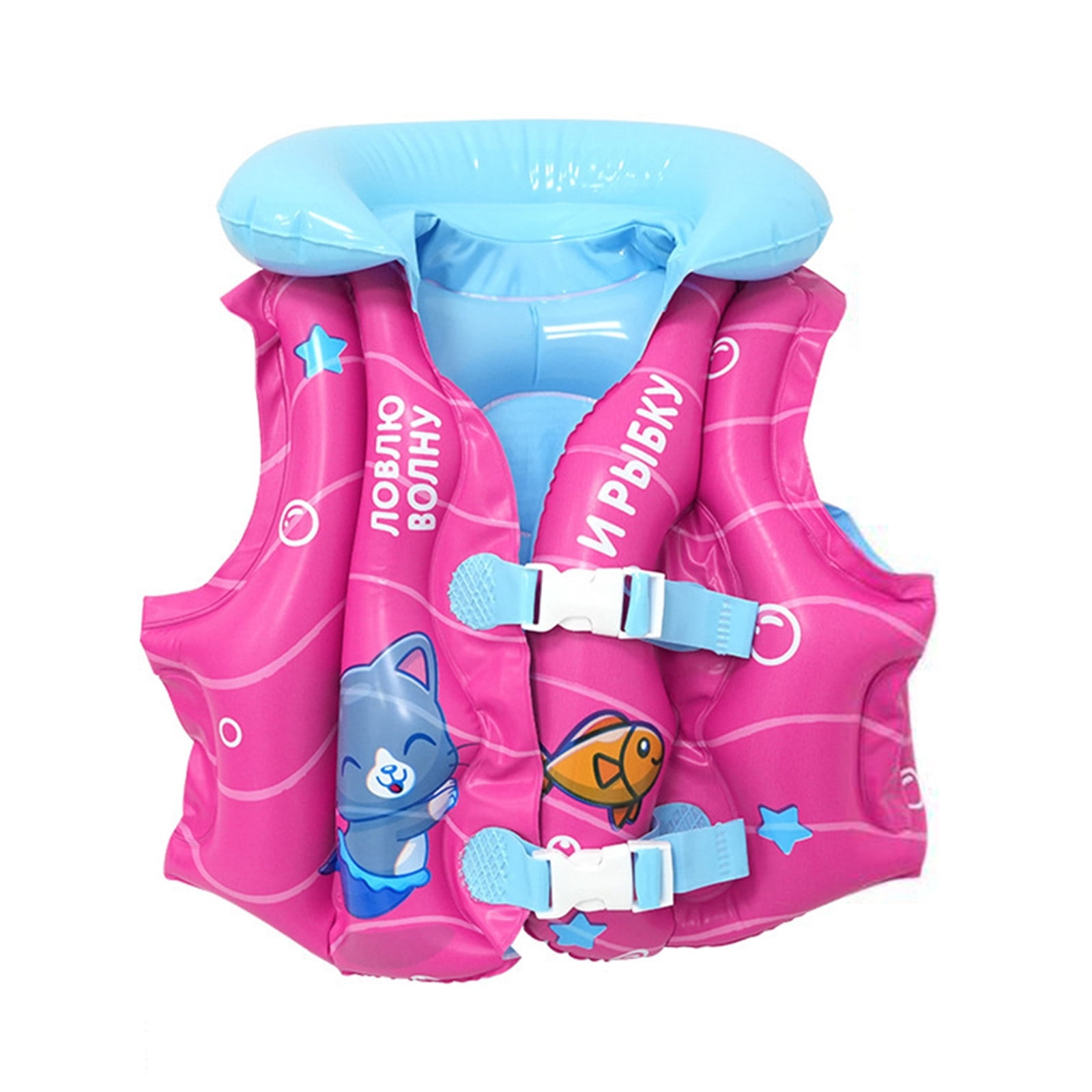 Solid Color Floaties Life Vest Vest One Size Swim Vest for Toddlers Solid Color Floaties ...