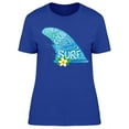 thumbnail image 1 of Life When You Surf Fin Sketch T-Shirt Women -Image by Shutterstock, Female Medium, 1 of 2