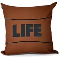 thumbnail image 1 of Life Word Print Outdoor Pillow, 1 of 1