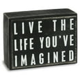 thumbnail image 1 of Life You've Imagined Box Sign Wood Sign - 4x3, 1 of 1