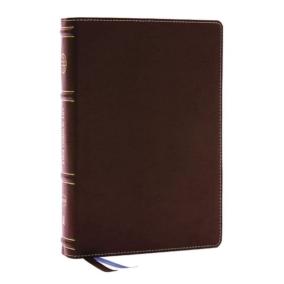 Life in Christ Bible: Discovering, Believing, and Rejoicing in Who God Says You Are (Nkjv, Brown Bonded Leather, Red Let, (Hardcover)