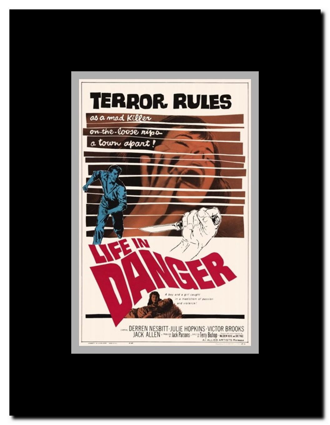 Life in Danger Framed Movie Poster